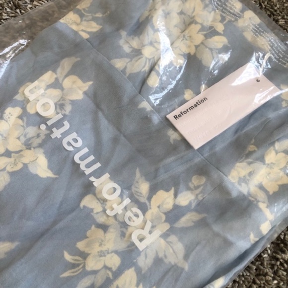Reformation Reverie Dress SZ4 Bijou - Picture 4 of 8